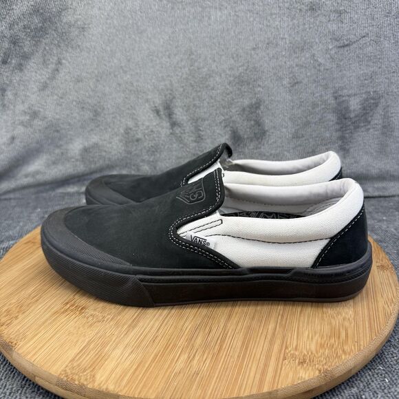 Vans Slip-On BMX Shoes Mens Size 6 Black White Suede Low Top BMX Sneakers main image 9
